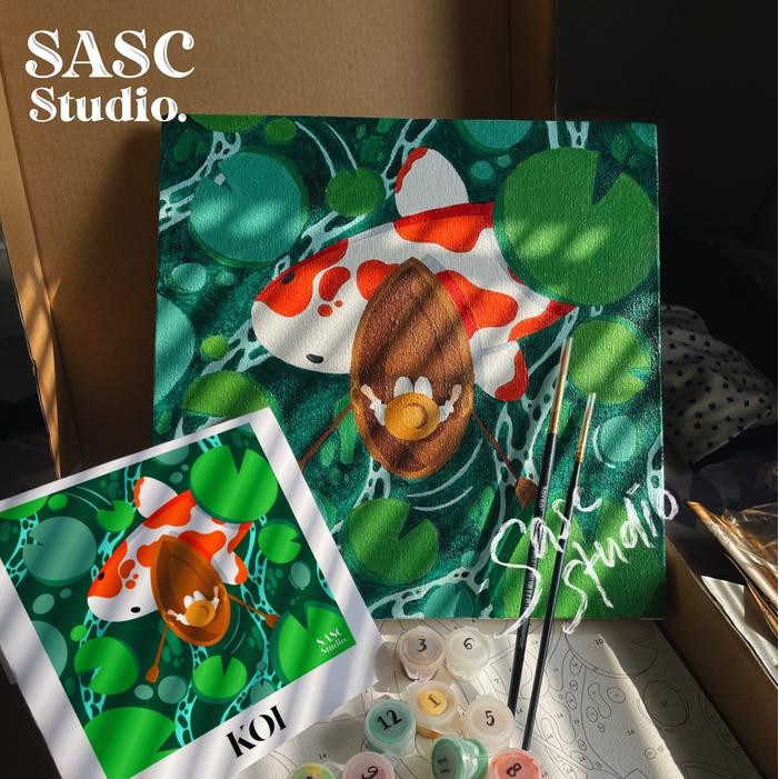 

PROMO! DIY Painting by Number Kerajinan Tangan "KOI