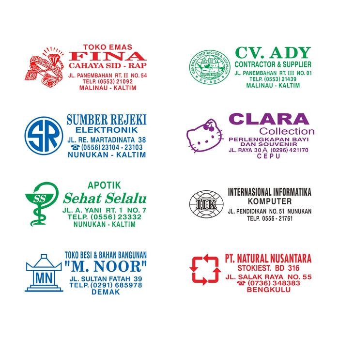 

Stempel otomatis shiny custom desain bentuk persegi kecil