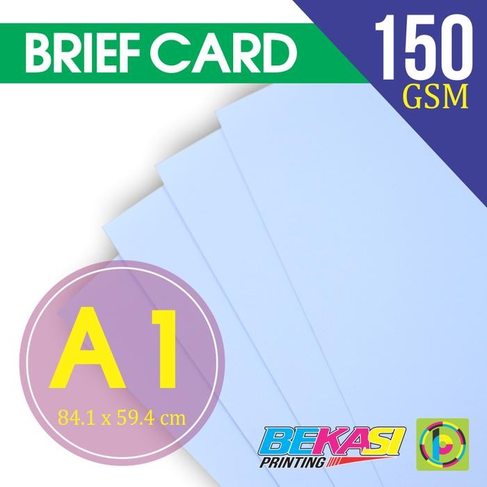 

50 LBR Kertas Brief Card / Karton BC / Kertas Gambar / Plotter Ukuran A1