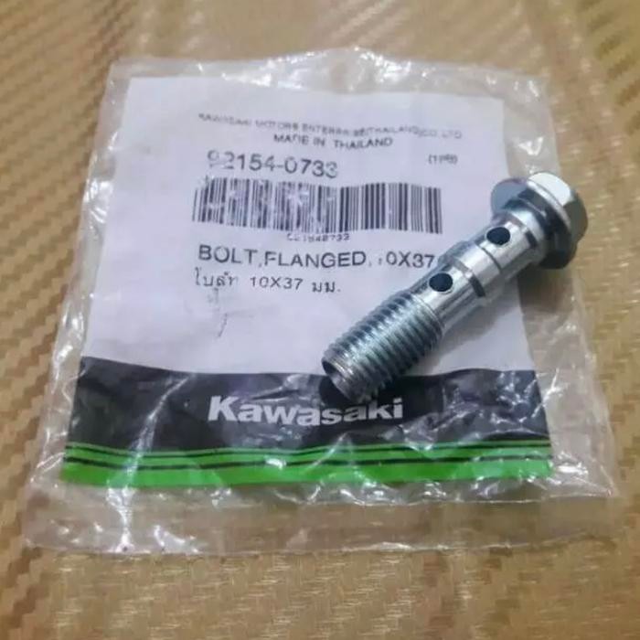 TERMURAH BANJO ER6 BAUT SELANG REM DOBEL 2 LUBANG ORIGINAL KAWASAKI
