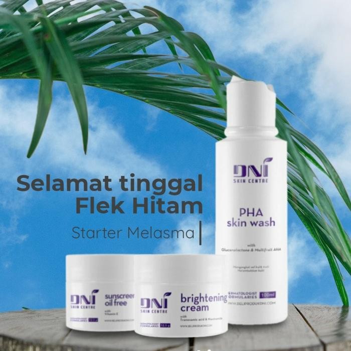 NEW FLEK STARTER PACK DNI/PAKET WAJAH KUSAM /SKINCARE / BPOM/PENCERAH