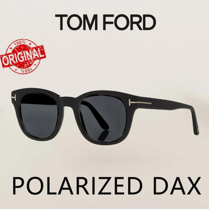 100% OriginalKacamata Hitam TOM FORD Sunglasses Polarized Dax 23011 Hitam Glosy Sunglasses Cewek