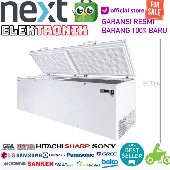 AQUA AQF-725 CHEST FREEZER GARANSI RESMI AQF725 FREEZER BOX Kode 732