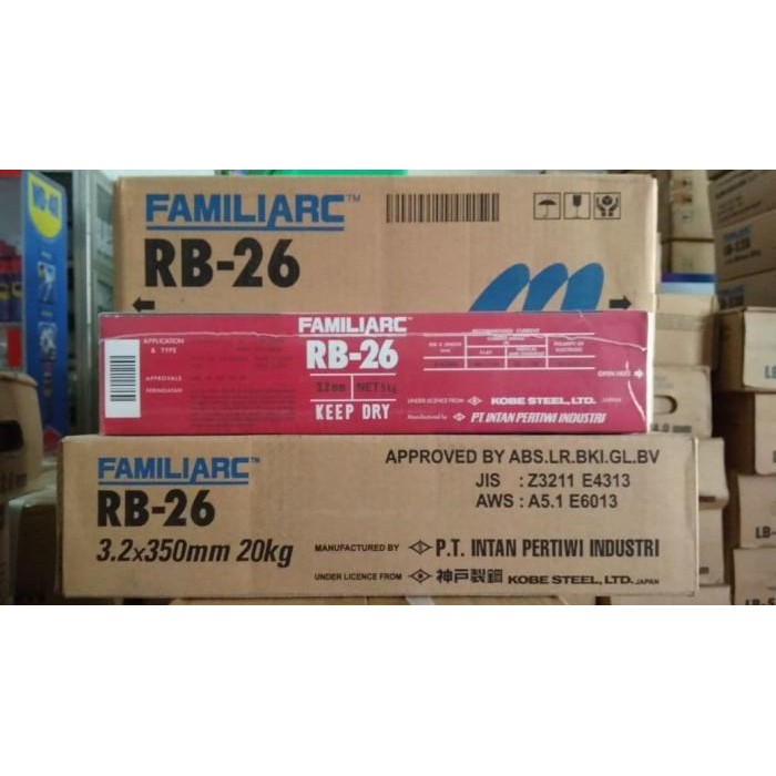 Kawat Las KOBE RB 26 4.0mm Kobe Steel Familiarc RB26 4MM