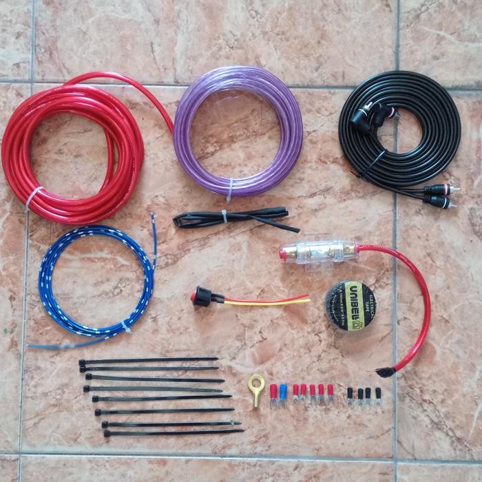Paket Kabel Audio Mobil Full set / Instalasi Sound System