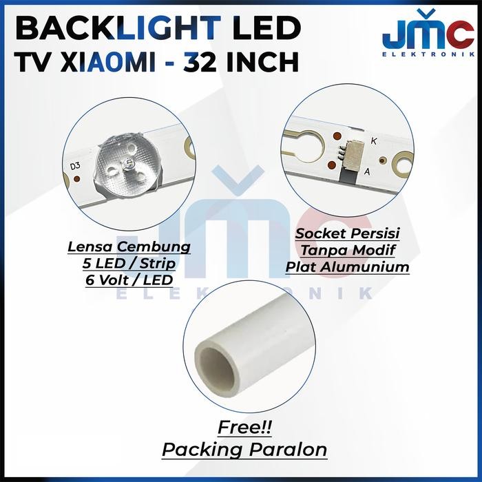 FREE ONGKIR BACKLIGHT TV LED MI XIOMI L32M5-AN L32M5 AN L32M5AN LAMPU BL 32 INC INCH 5K 6 VOLT Kode