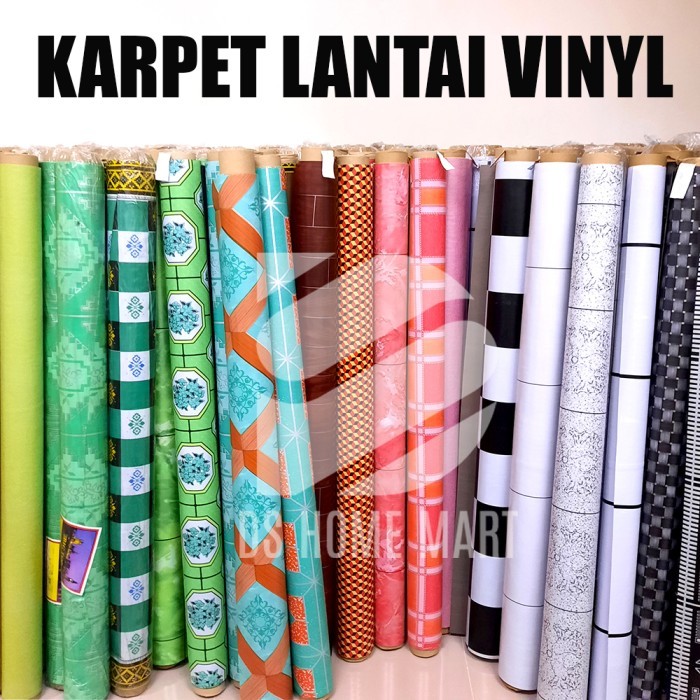 Terlaris 1 Roll Karpet Lantai Plastik Meteran Tikar Alas Meja Vinyl Carpet