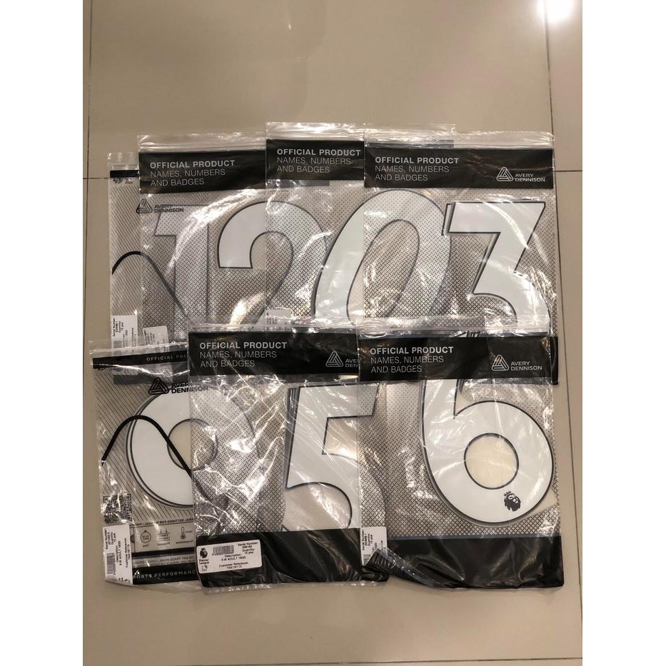 Angka Original EPL Putih 2019-23 (Avery Dennison)