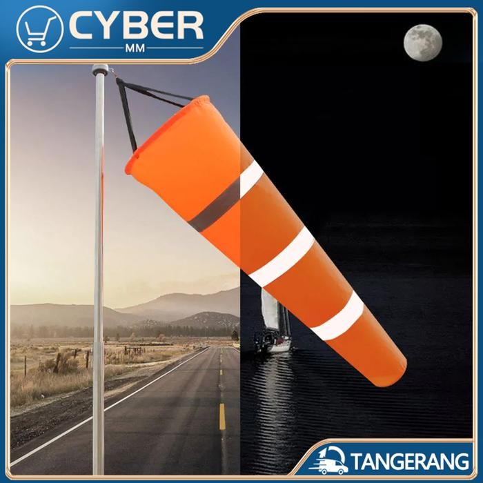 

Terlaris 1.5m Windsock Petunjuk Arah Mata Angin Warna Oranye Windshock Luminous SALE