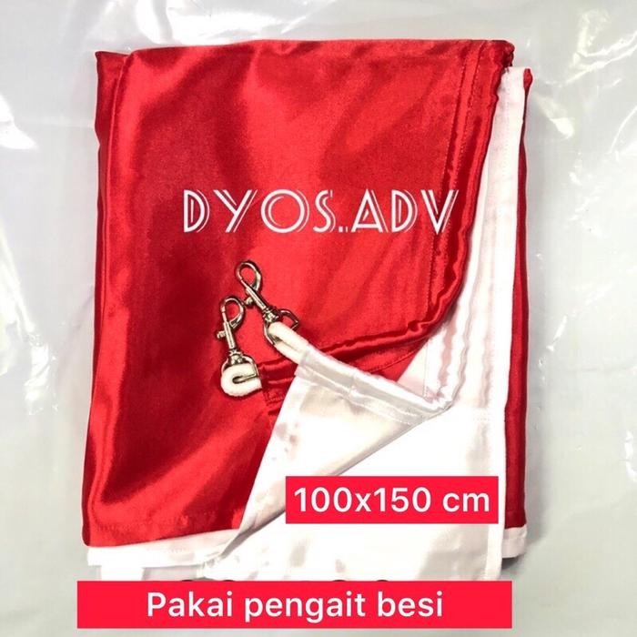 

Terlaris Bendera merah putih satin 100x150 pakai besi pengait SALE
