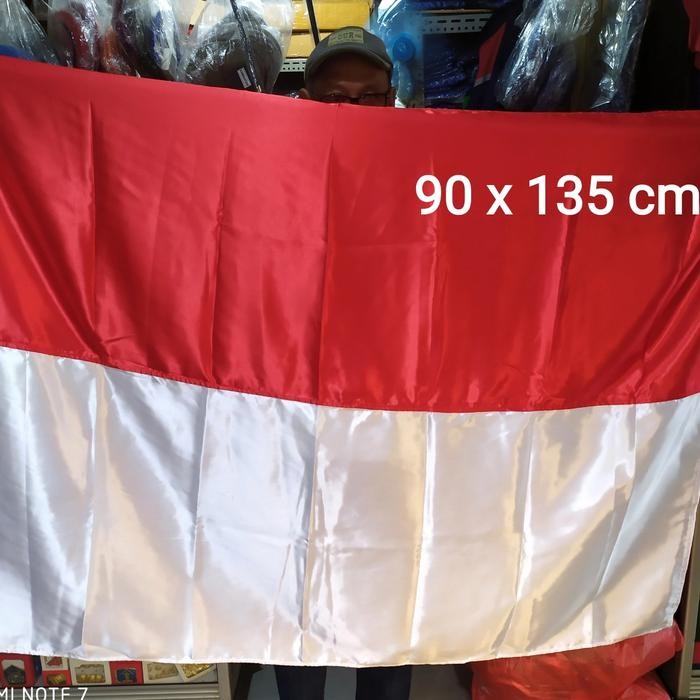 

Terlaris bendera merah putih bahan satin uk 90 x 135 cm SALE
