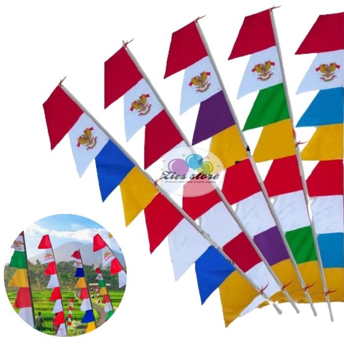 

Terlaris 20 PCS Bendera Umbul Umbul Garuda / Bendera Merah Putih Zig Zag 17 Agustus SALE