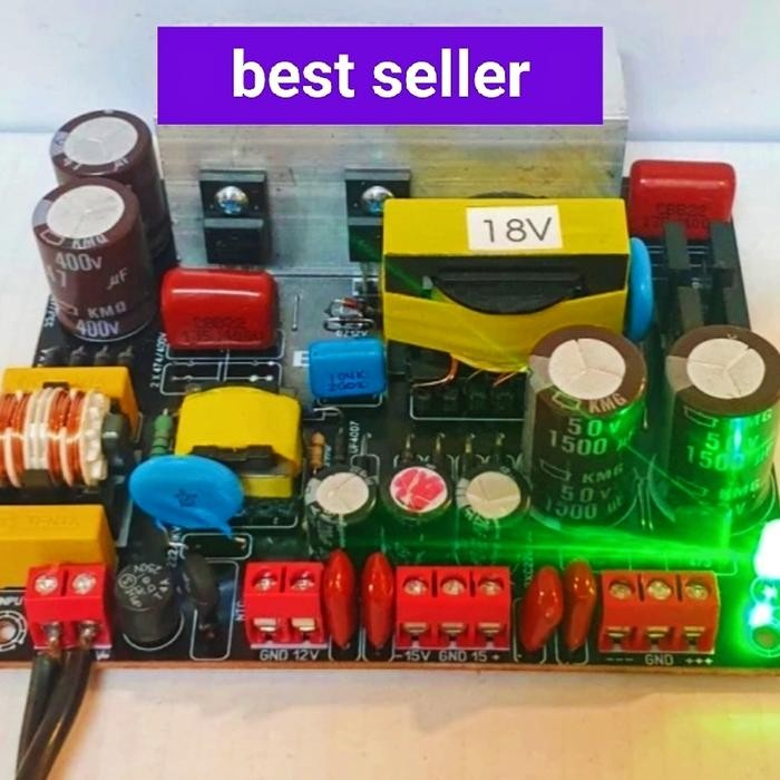 SMPS TRAFO SWITCHING 10A CT 18V 200WATT EXTRA 1.5A CT15&0-12V