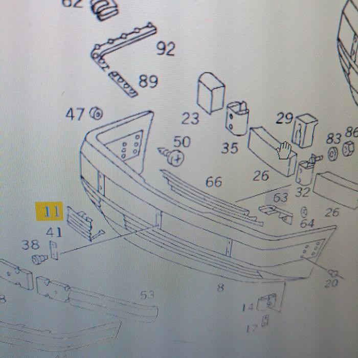 Front Bumper Tow Hook Flap W124 A1248800105 Cover Towing W124 Mercedes Benz Tutup Towing W124 Tutup