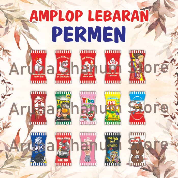 

GROSIR 100 PCS AMPLOP PERMEN UNIK VIRAL KERTAS TEBAL TEPI ZIGZAG KODE 932