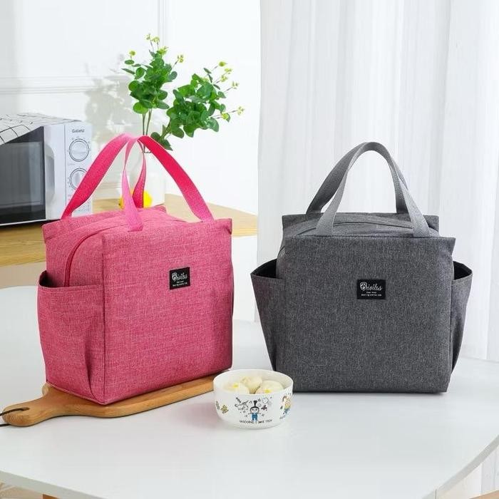 Penawaran Spesial Masterhome Tas Bekal Jumbo Lunch Bag Cooler Import Tas Makanan Anak Besar Tempat
