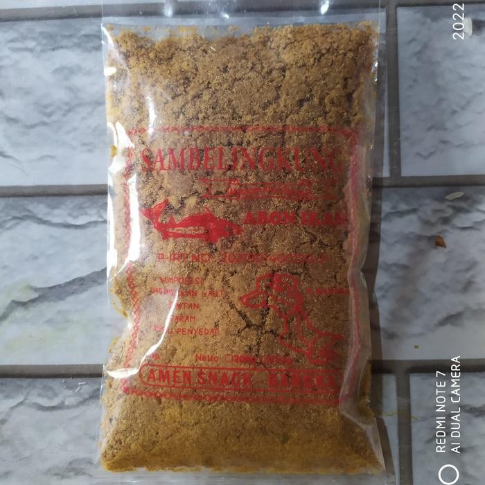 

ORIGINAL ABON BANGKA SAMBELINGKUNG IKAN TENGGIRI CAMPUR MAKANAN SNACK KHAS READY STOCK