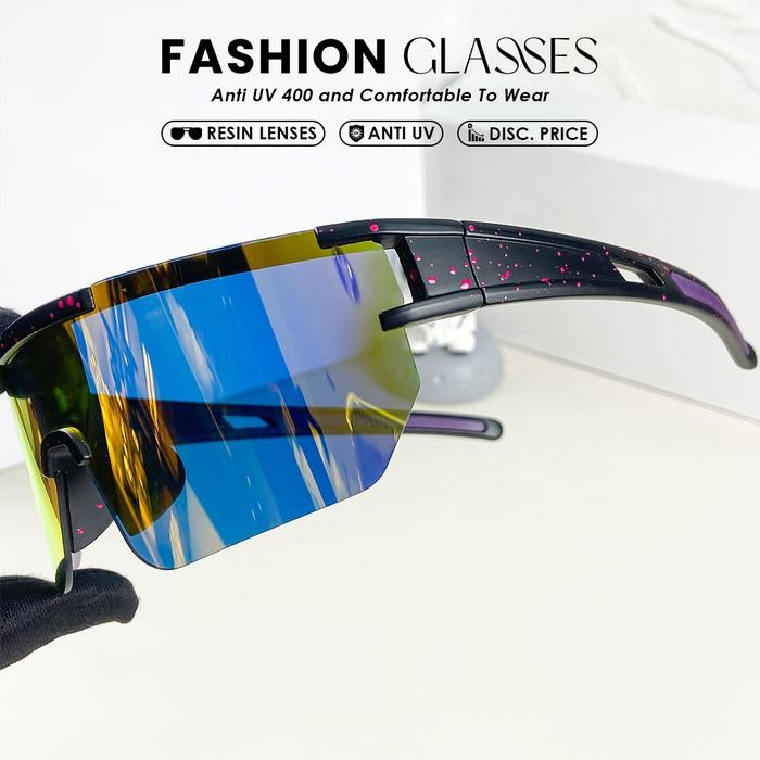 Terbaik Kacamata Sporty Pria Korean Style Anti Sinar UvCool VisionMc6103 Eyewear