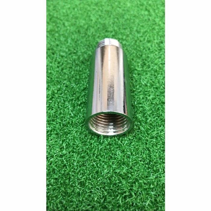 Sok panjang 7cm stainless 304 / sok kran stainless drat luar dalam