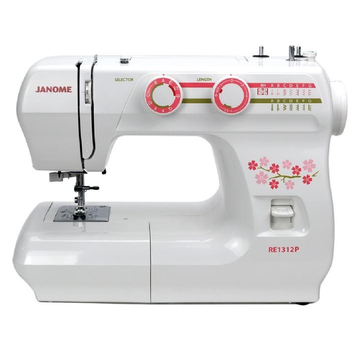 Mesin Jahit JANOME RE 1312P / RE1312P Portable Multifungsi