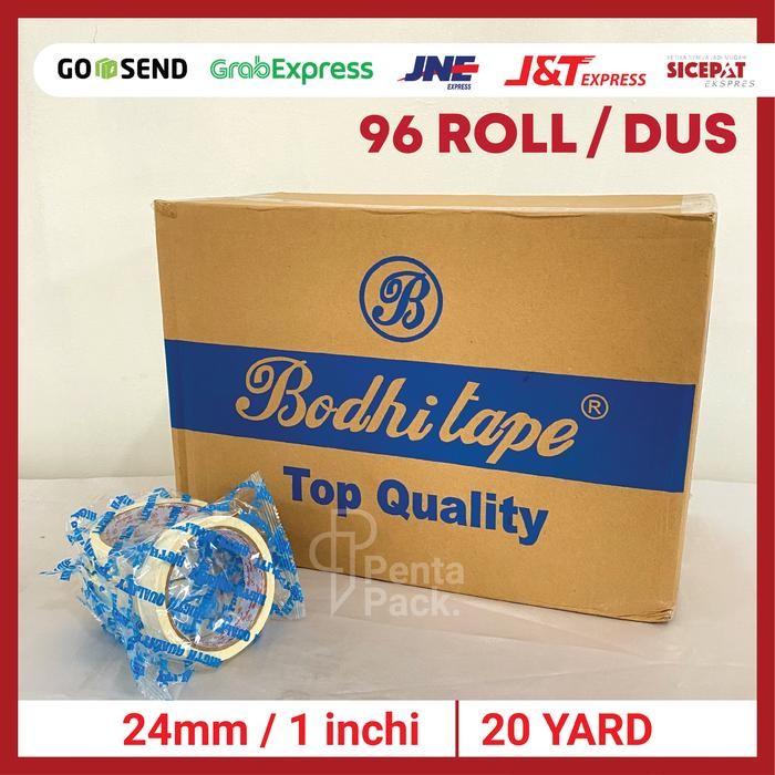 

[1 DUS] Lakban Kertas (TBL) (24 mm/ 1 inchi X 20 yard) Masking Tape