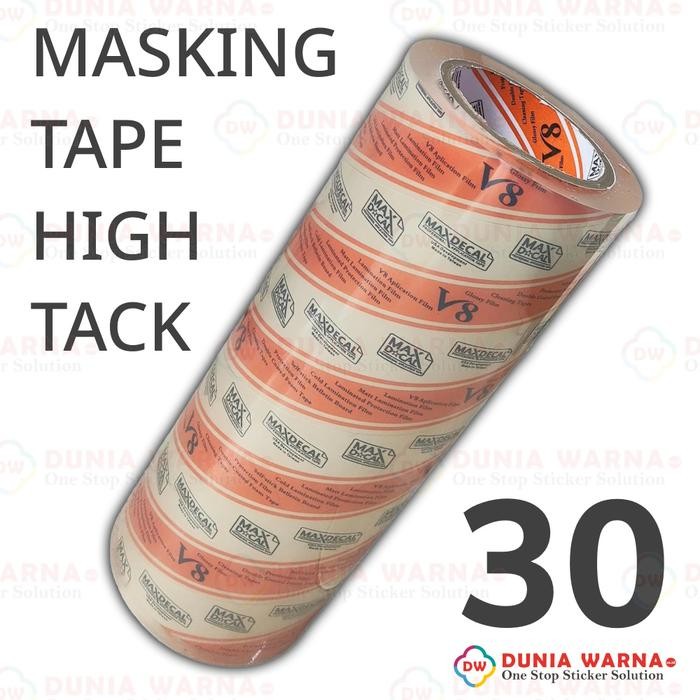 

MHT30 Maxdecal Masking Tape High Tack 30 cm Clear Application Transfer Film Untuk Cutting Sticker