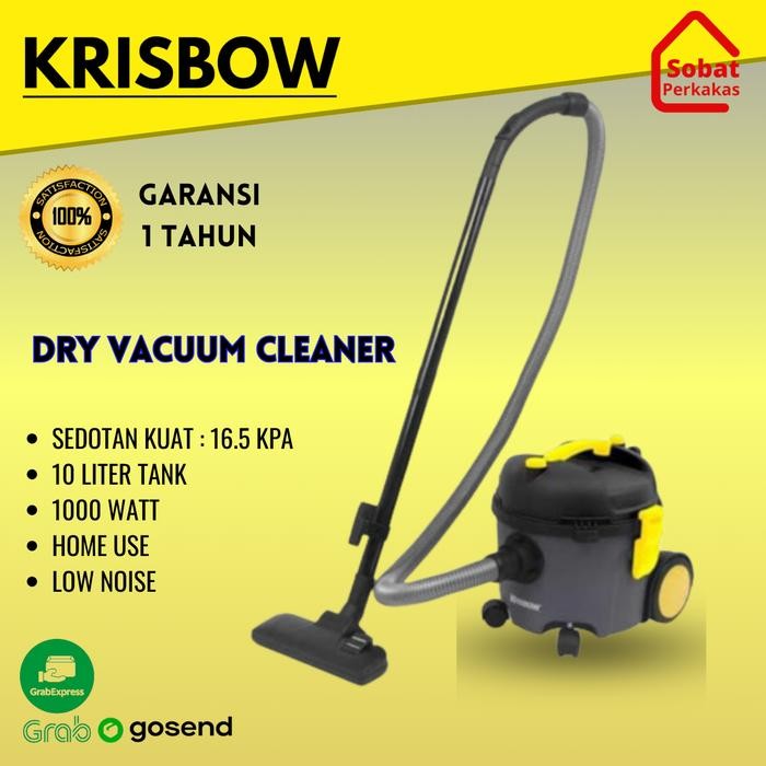 Krisbow Vacum Cleaner Penghisap Debu Kering 10 Ltr 1000 Watt Murah