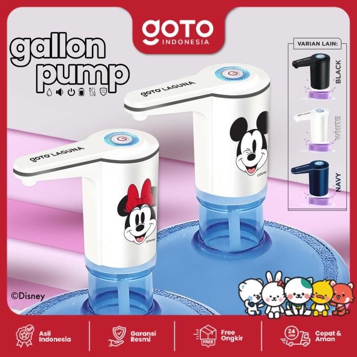 Goto Laguna Gallon Pump Dispenser Air Pompa Galon Elektrik Charge USB