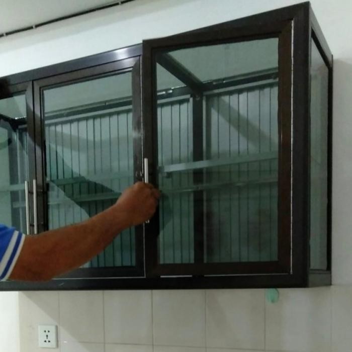 LEMARI DAPUR ATAS ALUMUNIUM /LEMARI DAPUR GANTUNG ALUMUNIUM /KITCHEN