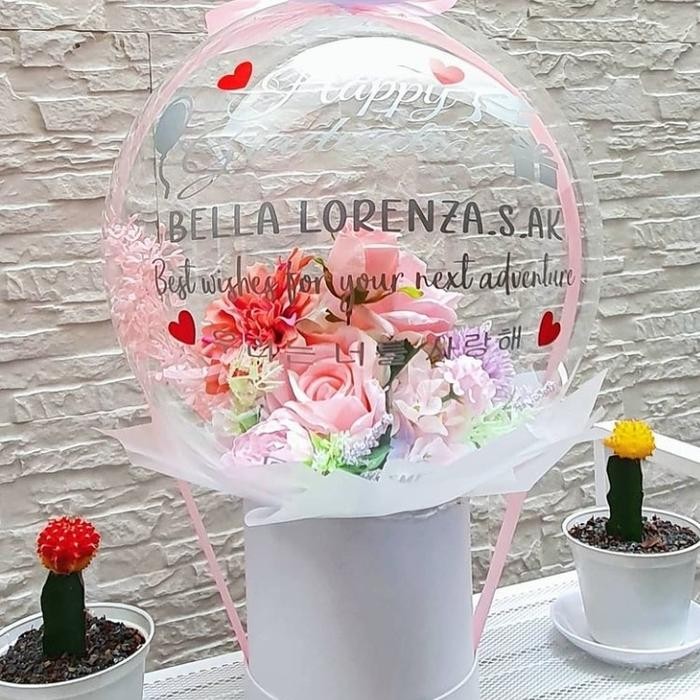 

Bouquet Flower Air Balloon Box / Buket Bunga Balon Basket
