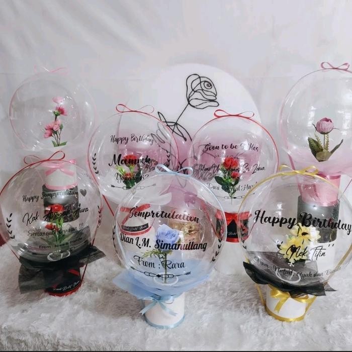 

Mini Buket Balon Bunga / Bloom Ballon Flower Bouquet / Hot Air Ballon