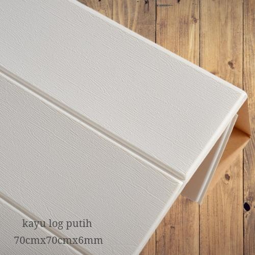 Wallfoam 3D murah uk 70cmx70cmx5mm motif Kayu Putih