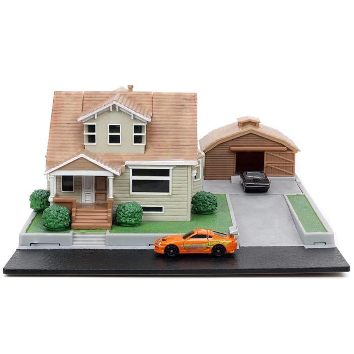 SALE TERHOTT JADA TOYS FAST & FURIOUS NANO HOLLYWOOD RIDES DOM TORETTO'S HOUSE DISPLAY DIORAMA