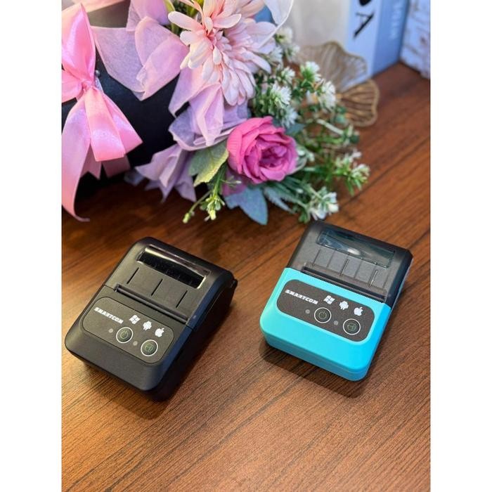 

PAKET PRINTER V2 BLUE + KERTAS THERMAL 58MM 10 ROLL