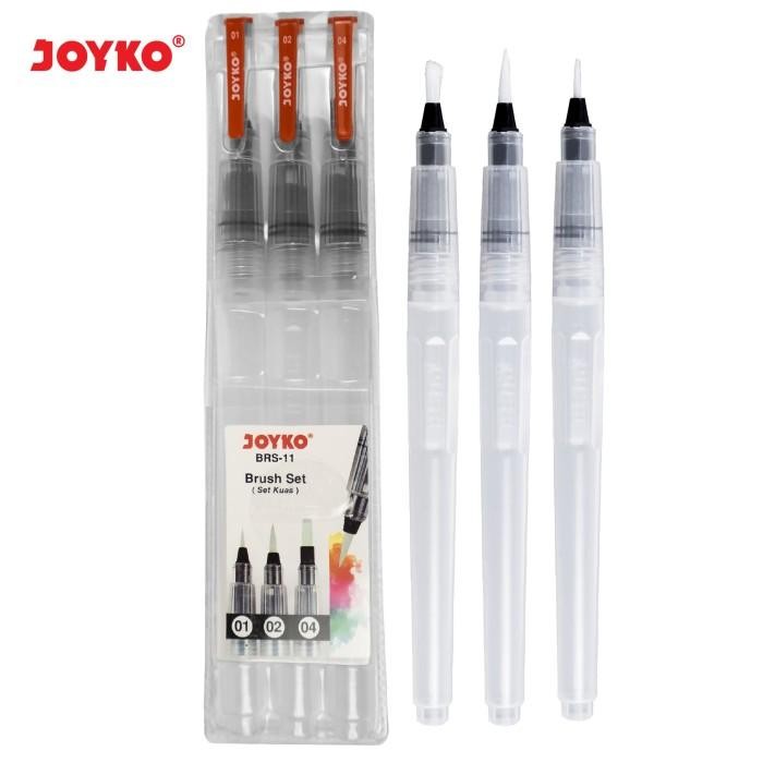 

Brush Set Alat Lukis Kuas Cat Air Poster Acrylic Joyko BRS-11
