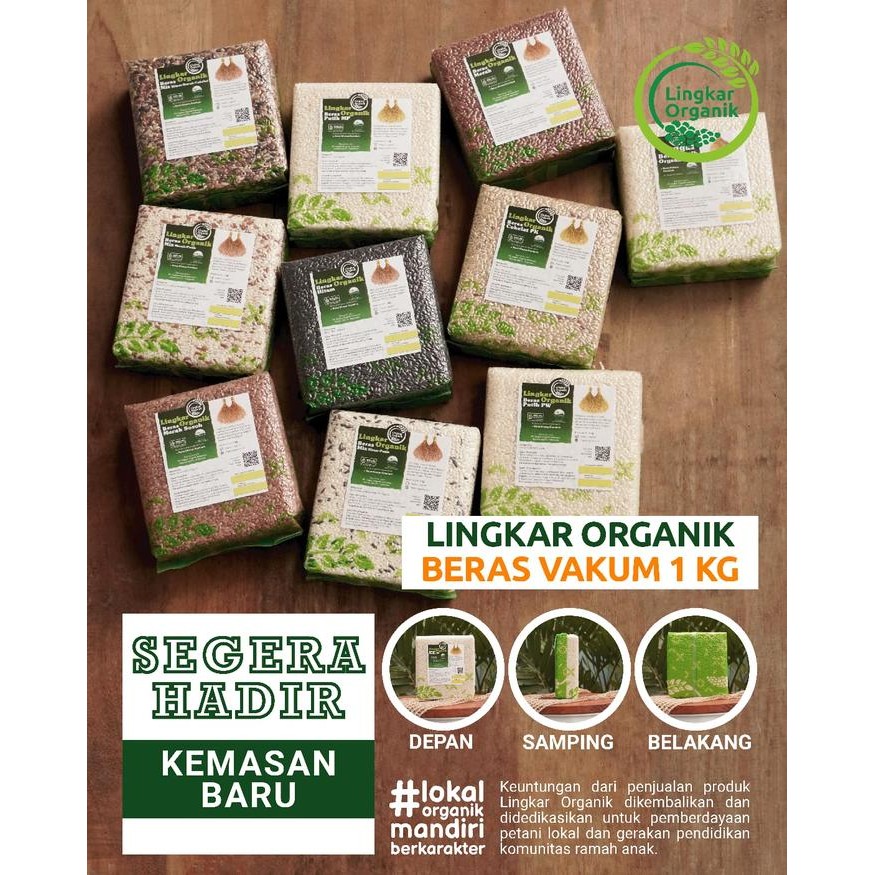 

Beras Lingkar Organik - Beras Diet - Beras PUTIH/HItam - Vakum