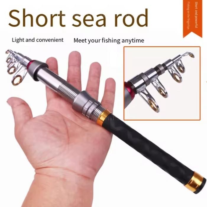 Joran Pancing Antena Teleskopik Mini Portable Rod Spining Telescopic