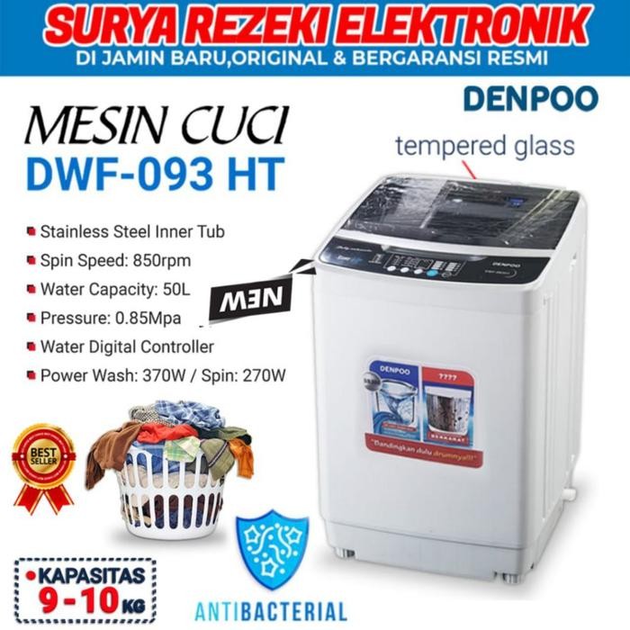 Mesin Cuci Denpoo 1 Tabung Full Otomatis -DWF 093HT ( 9 - 10 Kg )