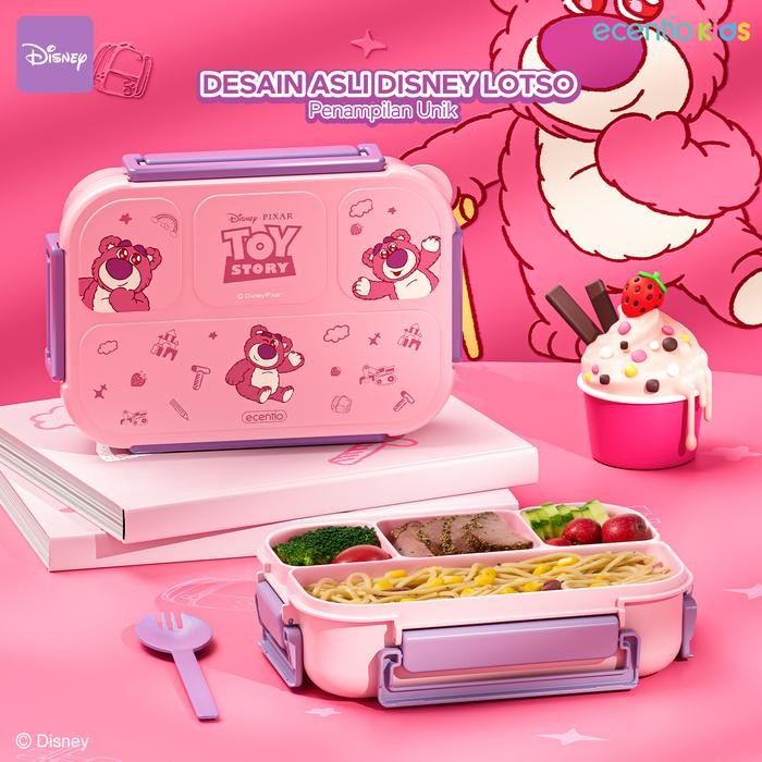 ecentiokids tempat makan anak Disney Lotso sekolah BPA bayianti tumpah lunch box