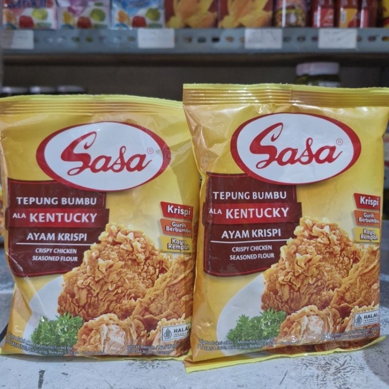 

Sasa Tepung Ayam goreng Kentucky 200 gr / CRISPY CHICKEN SEASONED FLOUR / Sasa Kentucky Original / Tepung Ayam Crispy Sasa