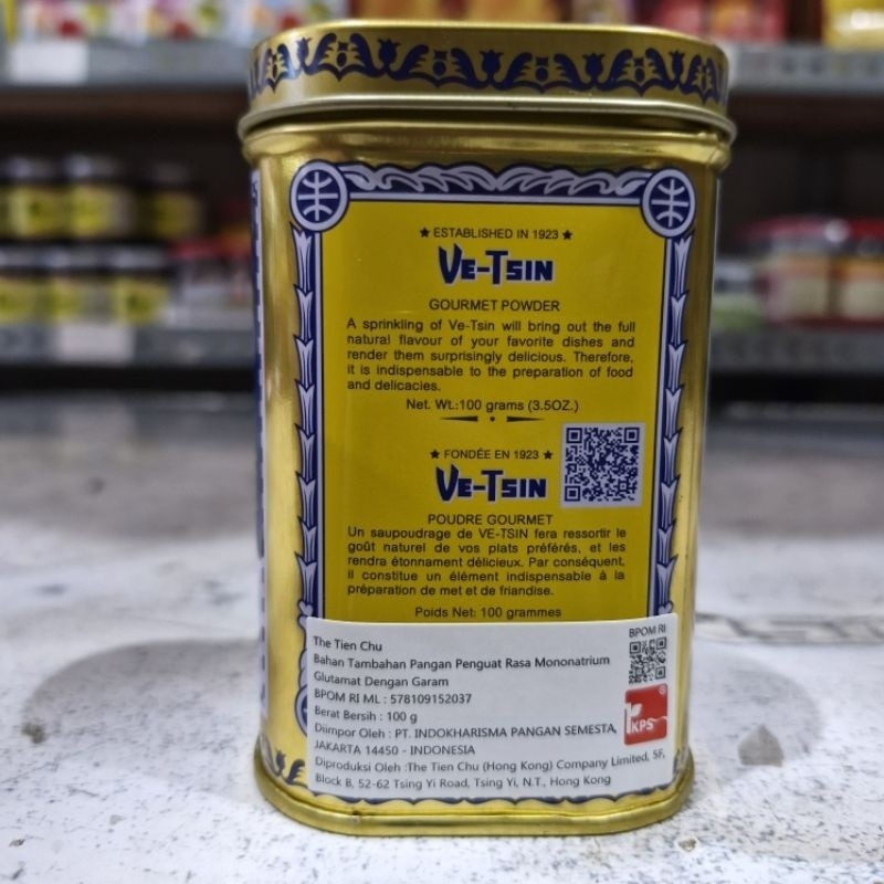 

Vetsin Hongkong (KECIL 100 Gram) | Vet sin Hongkong | Ve-Tsin Penyedap Makanan | Ve- Tsin Hong Kong | Vet-sin HongKong | MSG Hongkong 100gr