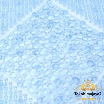 keset anti slip dalam kamar mandi atau di bawah shower - biru