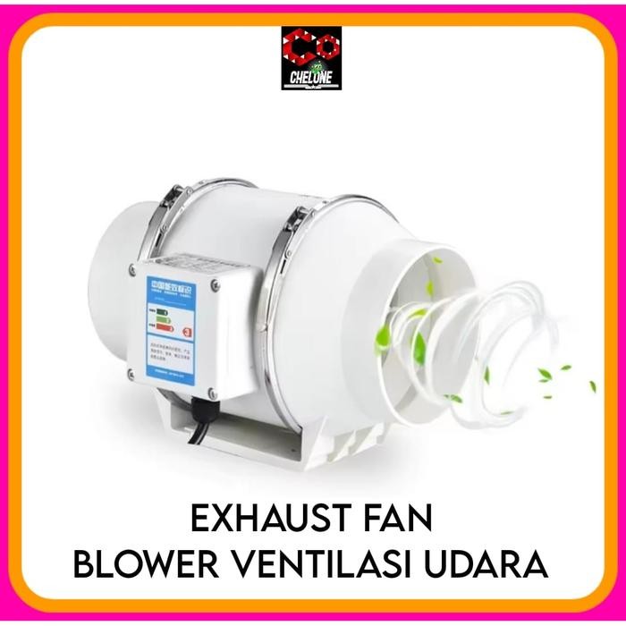 Kipas Blower Penghisap Asap Exhaust Fan Sirkulasi Udara Ventilasi Dapur Toilet