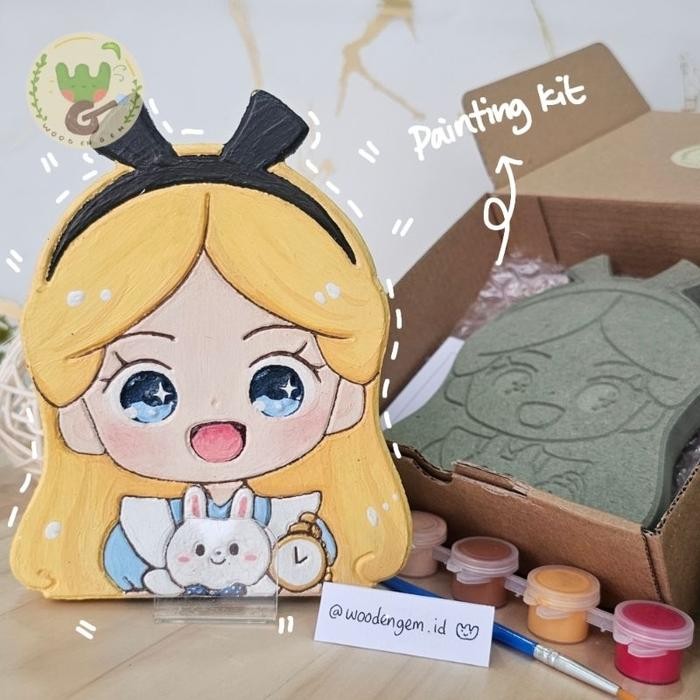 

DIY Wood Character Painting Mewarnai Melukis Mainan Edukatif Anak Hampers Souvenir Kayu Karakter