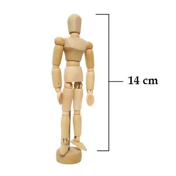 

Manekin Kayu 14cm (Male) - Wooden Mannequin