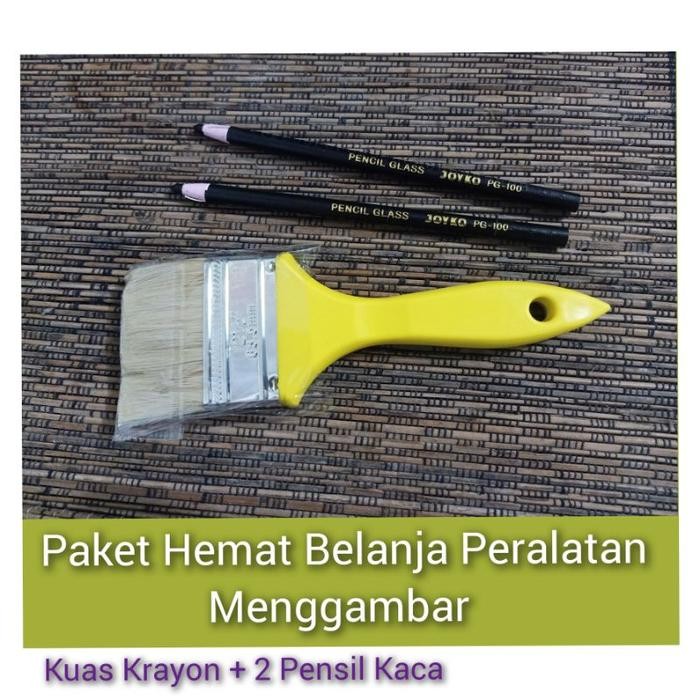 

Kuas Krayon Pembersih Remah Krayon Pensil Penebal Pensil Kaca Joyko Peralatan Menggambar