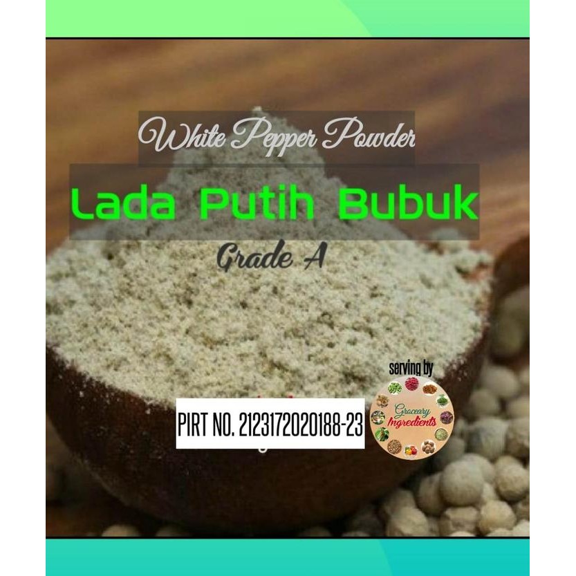 

FyZ Pure White Pepper Powder 1kg / Lada Putih Bubuk Murni 1kg