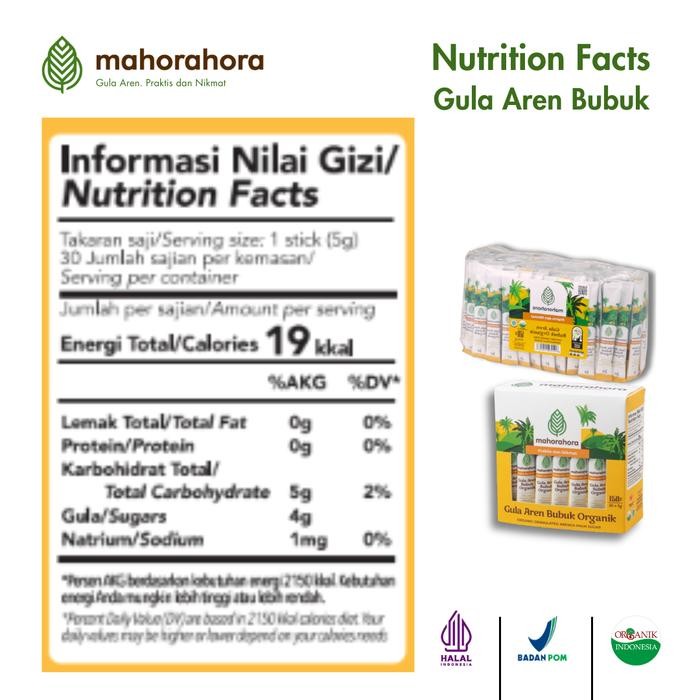 

FyZ Gula Aren Bubuk Sachet/ Stick Mahorahora 5gr- 100 Pcs Non Box