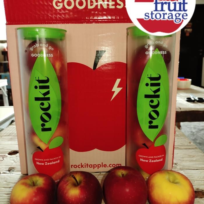 

Glx Buah Apel Rockit New Zealand Premium manis garing per tube 4 butir