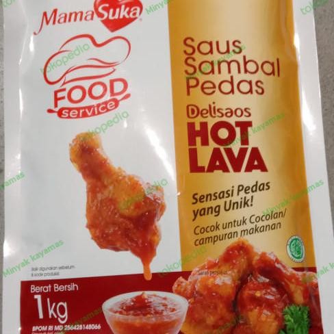 

Glx Mama suka saos sambal pedas delisaos hot lava 1 kg